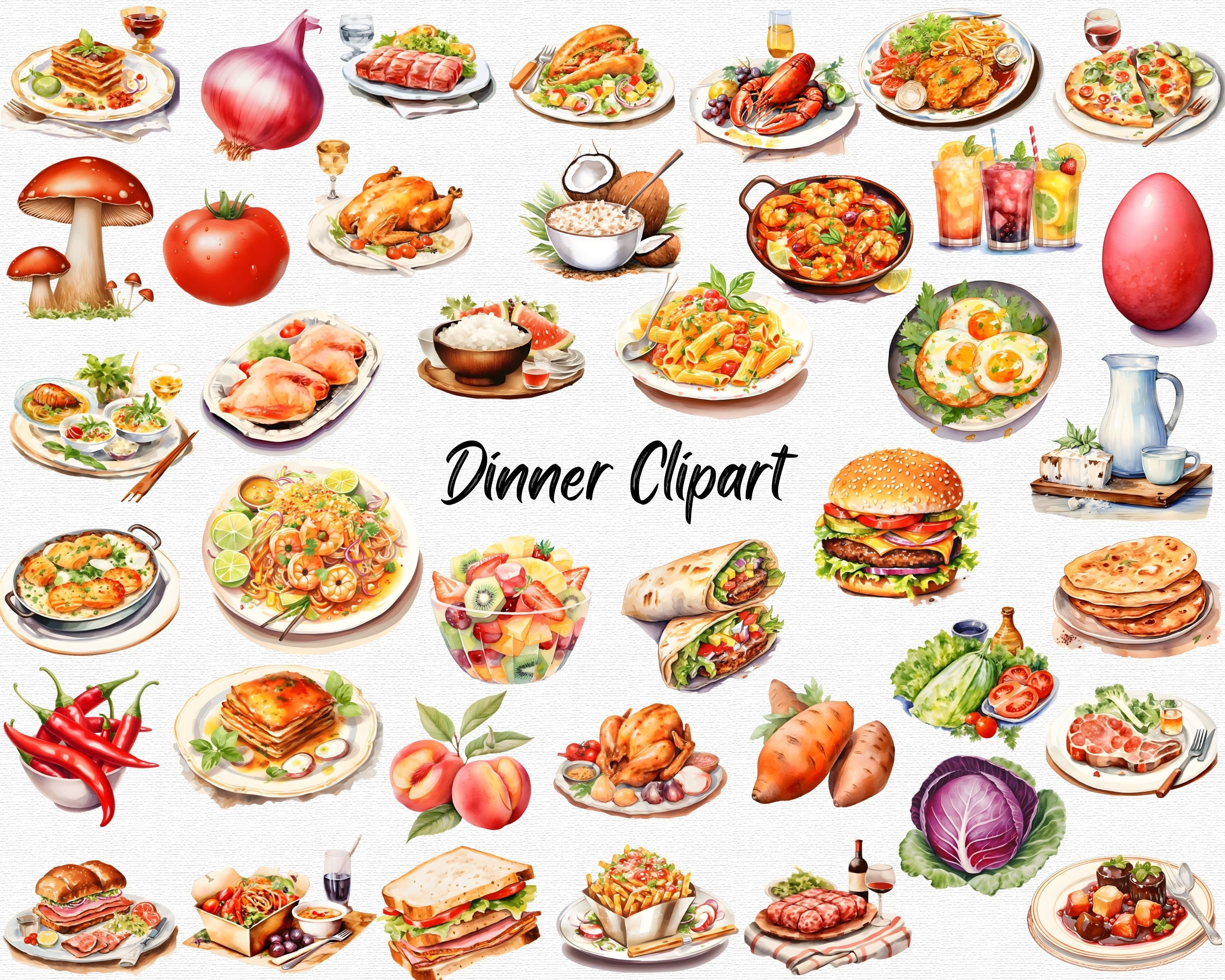 Korean Food Clipart Set Korean Cuisine Png, Eps Food Illustration, Kimchi,  Soondae, Tteokbokki, Bulgogi, Cold Noodles Digital Download 