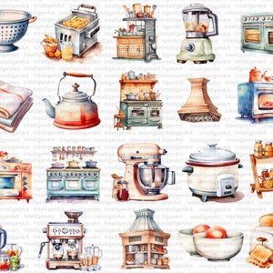 Kitchen Clipart, 200 Cooking PNG, Rustic Cooking Clipart, Baking Clipart, Kitchen Utensils Clipart, Bakery Food Clipart, Junk Journal PNG image 6