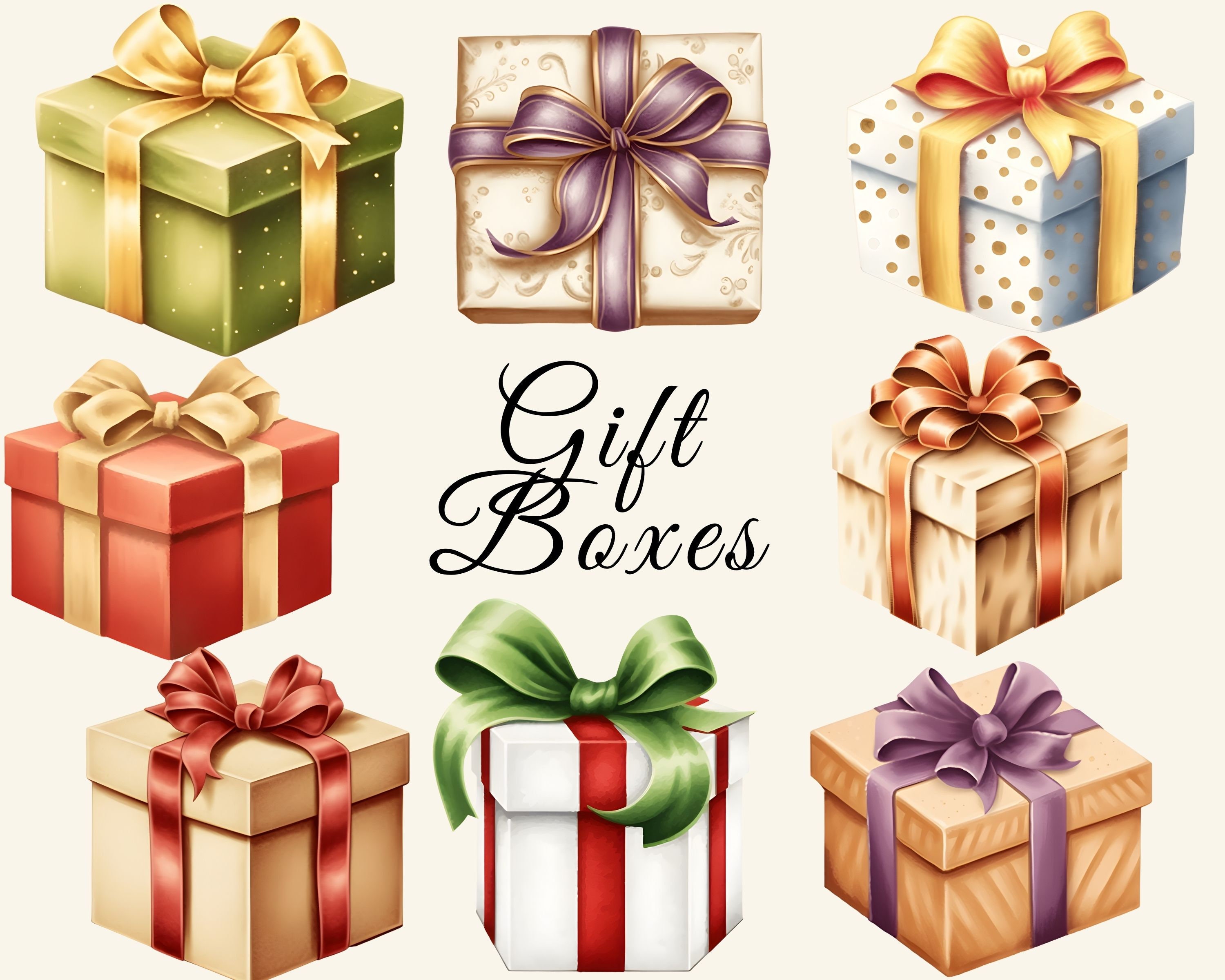 gift box clip art cartoon