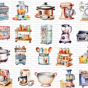 Kitchen Clipart, 200 Cooking PNG, Rustic Cooking Clipart, Baking Clipart, Kitchen Utensils Clipart, Bakery Food Clipart, Junk Journal PNG image 5