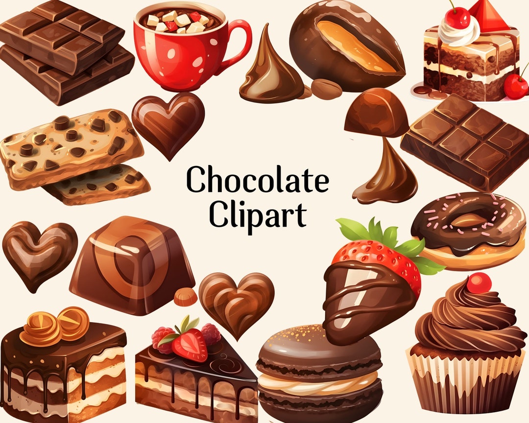 Chocolate Clipart Sweet Treats Clipart, Chocolate Dessert Clipart