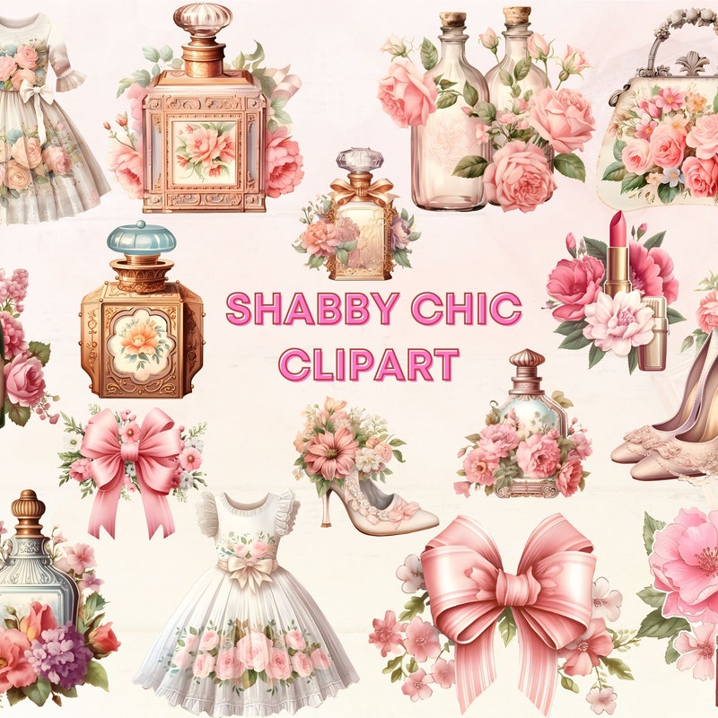 Shabby Chic Clipart - Etsy