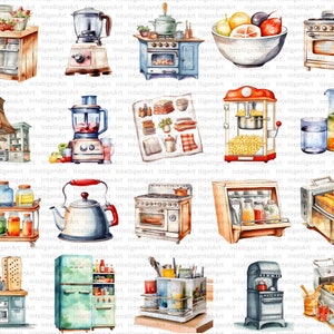 Kitchen Clipart, 200 Cooking PNG, Rustic Cooking Clipart, Baking Clipart, Kitchen Utensils Clipart, Bakery Food Clipart, Junk Journal PNG image 8