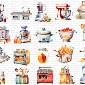 Kitchen Clipart, 200 Cooking PNG, Rustic Cooking Clipart, Baking Clipart, Kitchen Utensils Clipart, Bakery Food Clipart, Junk Journal PNG image 9