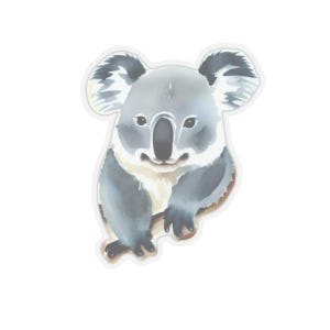 Naklejki Koala, Naklejki Małe Zwierzęta, Naklejki Natura, Koale, Koala Akwarelowa, Naklejki Słodkich Zwierząt, Naklejki Dla Dzieci, Miłośnicy Koali, Kolekcjonerzy Koali
