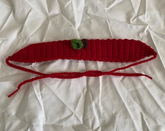 Crochet apple headband