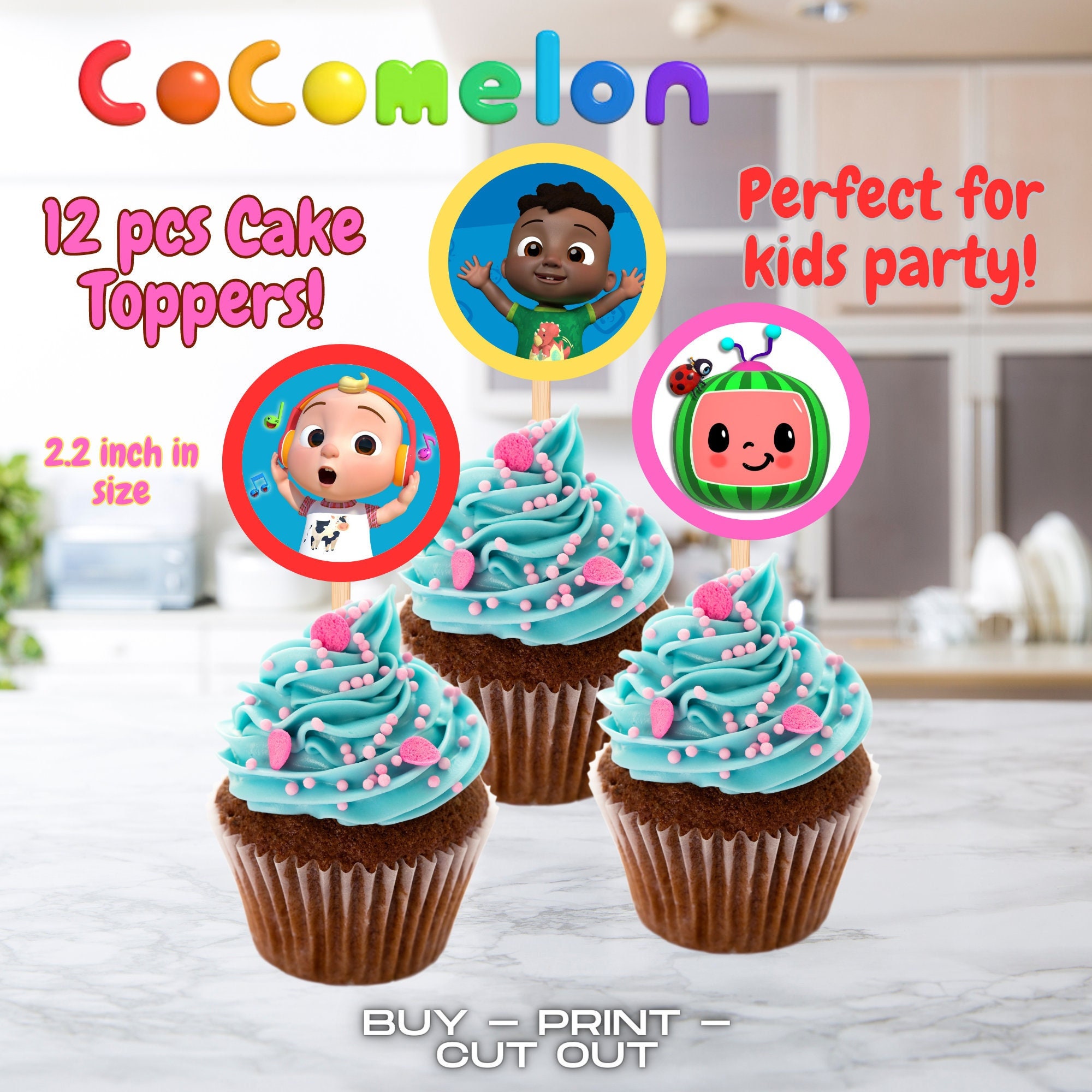 Cocomelon Cake Topper Printable - Etsy