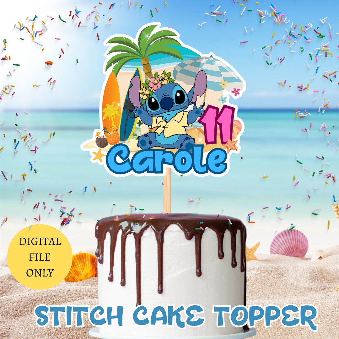 Stitch Cake Toppers Lilo and Stitch Cake Toppers Digital - Etsy