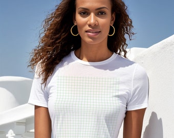 Gildan 64000L Style Women’s Softstyle Tee White T-Shirt Model Smart Object
