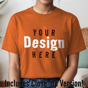 Bella+canvas 3001 Style Burnt Orange Jersey Short Sleeve Tee Womens T ...
