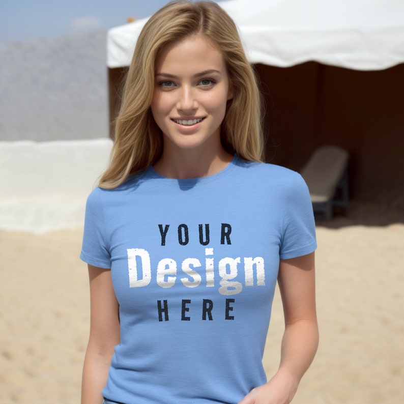 Gildan 64000 Carolina Blue Mist Softstyle T-shirt Womens - Etsy