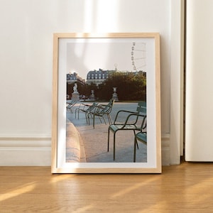 Paris 35mm Film Print, Paris Digital Download, Paris Film Photography Print, Vintage Printable Wall Art, Tuileries Garden, Parisian Decor