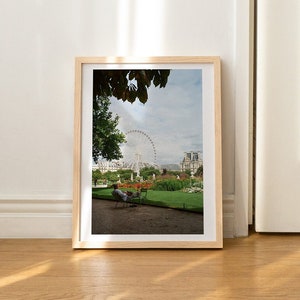 Paris 35mm Film Print, Paris Digital Download, Paris Film Photography Print, Vintage Printable Wall Art, Tuileries Garden, Parisian Decor