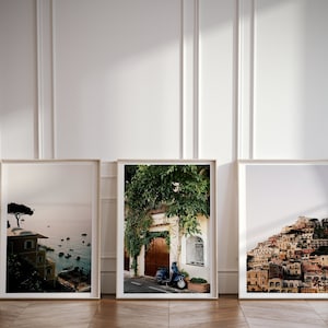 Positano Italy 35mm Film Prints, Set of 3, Vintage Wall Art, Italy Digital Downloads, Trendy Home and Wall Decor, Printable Wall Art