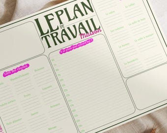 Organisation maison - Le Plan de Travail -