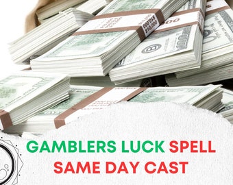 Gamblers Luck Spell |  Mega Millions Powerball Casino Slots Poker Horses Sports Powerful Spells | Same Day