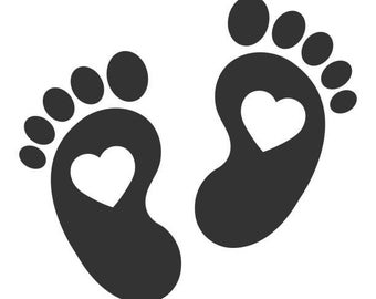 Baby Footprint, Baby Feet SVG Instant Download SVG, PNG, eps, dxf, jpg digital download