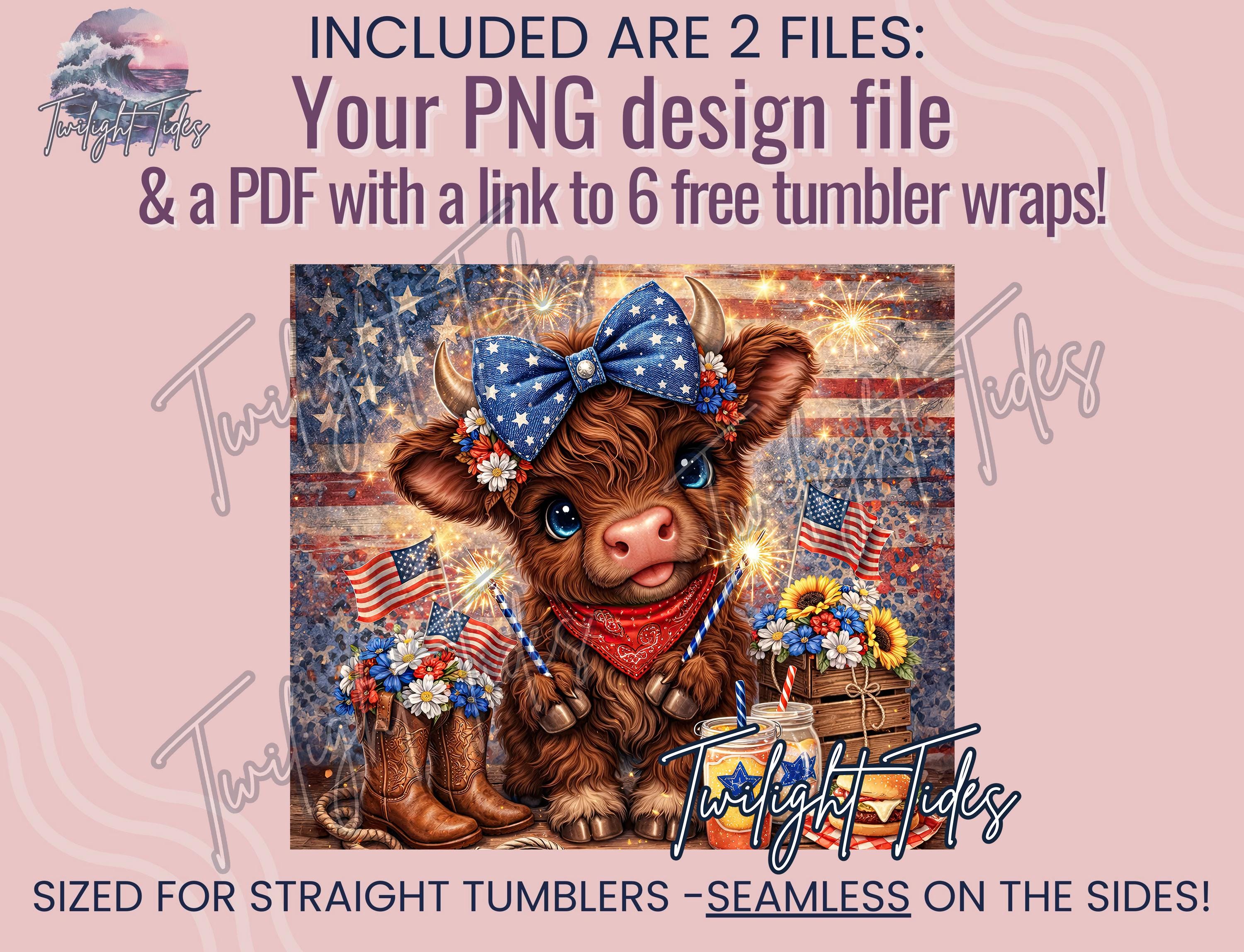Cowgirl Highland Cow 20 Oz Skinny Tumbler Sublimation Design, Country ...