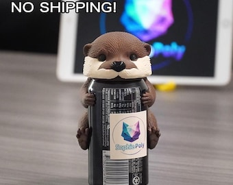 Digital File Multi-Part No AMS Otter Can Dust Cover Soda Cap Beverage Lid Reusable Drink Protection Beginner Printing STL Printable 3D Model
