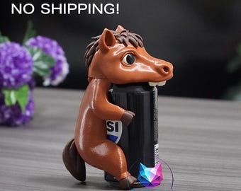 Digital Files Multi-Part Horse CanCover Soda Dust Cover Beverage Lid Reusable Cap Drink Protection Beginner Printing STL Printable 3D Model