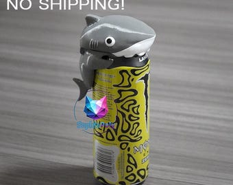 Digital Files Shark CanCover Dust Cover Soda Cap Drink Beverage Lid Reusable Can Protector 3D Printing STL Printable Model Multi-Part No AMS
