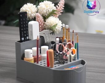 Digital File Multifunctional Organizer Desktop Storage Craft Supplies box Study Stationery Scissors Tools and Pen Holder 3D Print STL