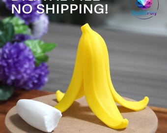 Digital Download Tablet and Mobile iPad Stand, Cute & Fun Playful Banana Peel, Creative Desk Accessory, No Support, 3D Printable STL File