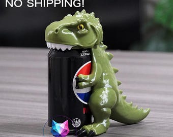 Digital Files STL Printable Model Dinosaur CanCover Dust Cover Soda Cap Drink lid Beverage Protector Multi-Part No AMS Beginner 3D Printing