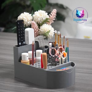 Digital File Multifunctional Organizer Desktop Storage Craft Supplies box Study Stationery Scissors Tools and Pen Holder 3D Print STL