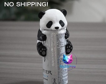 Digital File Panda CanCover Soda Dust Cover Beverage Lid Reusable Cap Drink Protection Beginner 3D Printing STL Printable Multi-Part No AMS