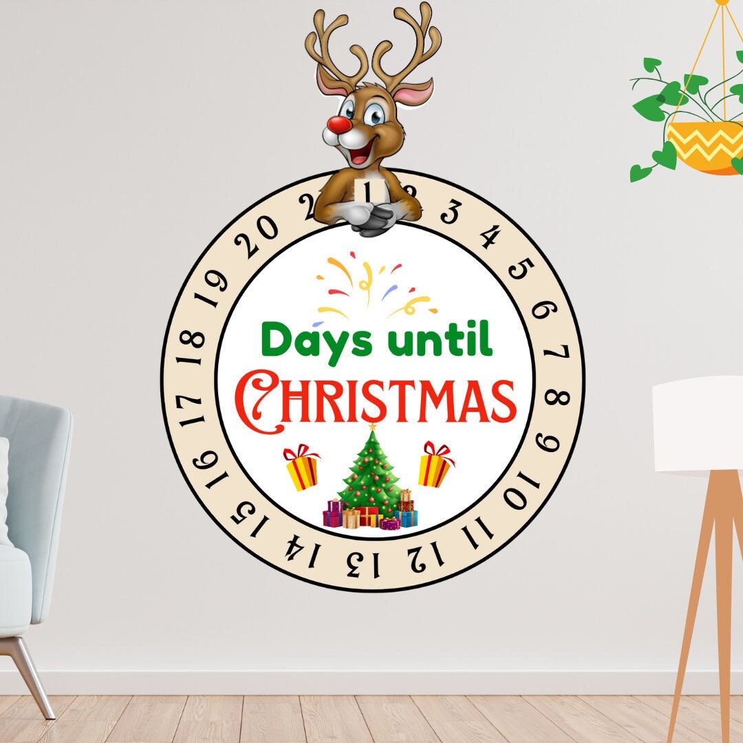 Christmas Countdown SVG Calendar Advent Kit Days Till - Etsy