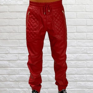 Gym Red Joggers Etsy Australia