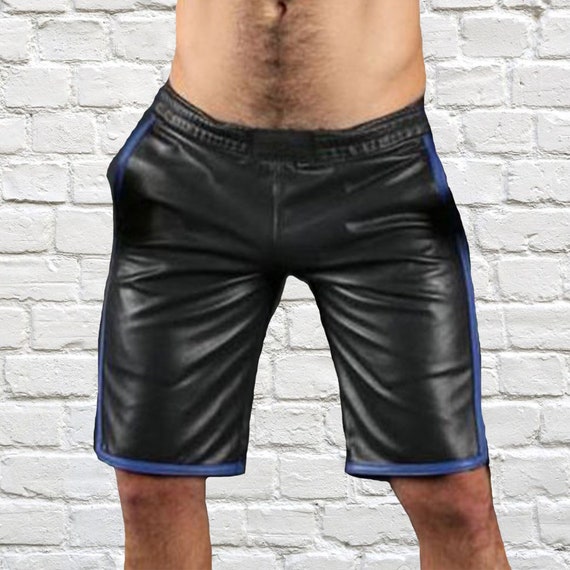 Designer leather shorts best sale