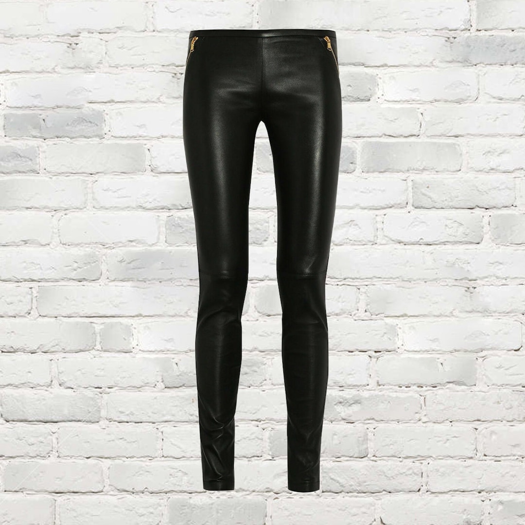 Women's Leather Pants Handmade Women's Genuine Lambskin Leather Pants Outfit Leather Pant Etsy