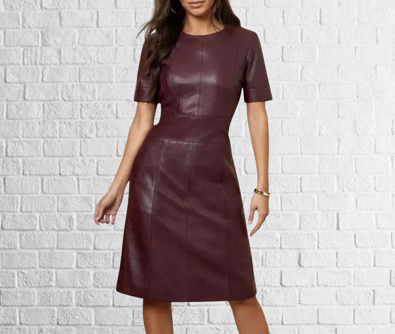 Leather Shift Dress - Etsy UK Leather Shift Dress - Etsy UK