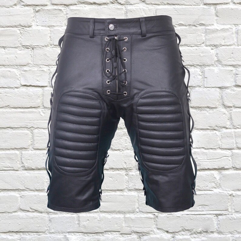 Men's Leather Shorts New Hot Men Genuine Lambskin Sports Etsy