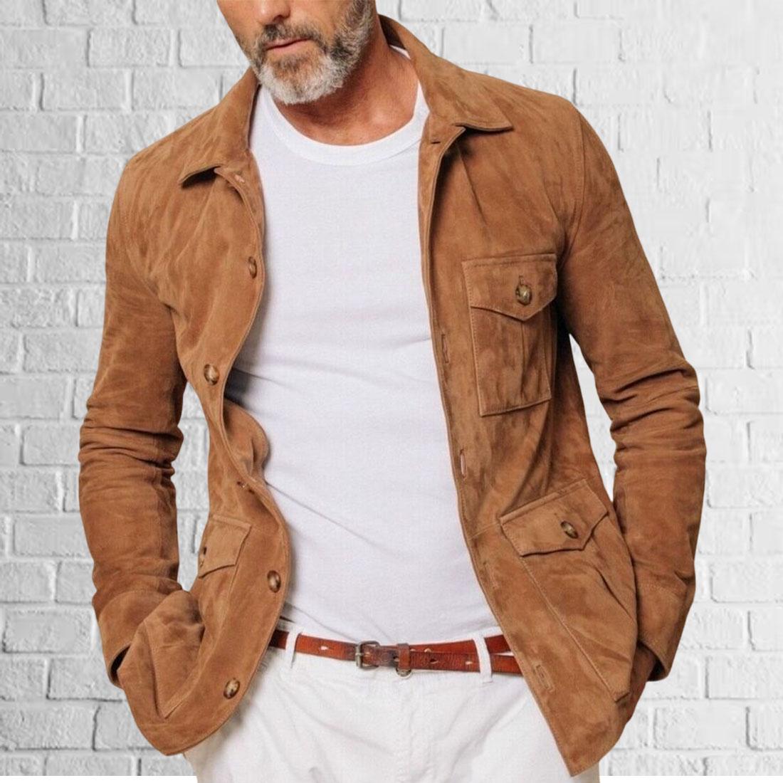 Suede Harrington - Etsy