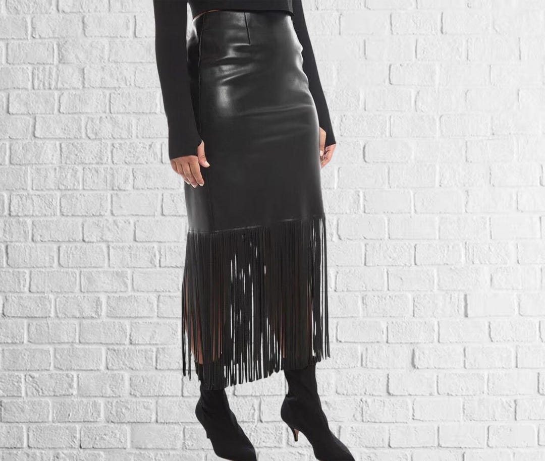 スカート iNtimite Long Fringe Skirt Black il_1080xN.6998921381_hr4m.jpg