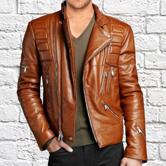 Men's Leather Jackets: Bomber, Motorcycle, Biker