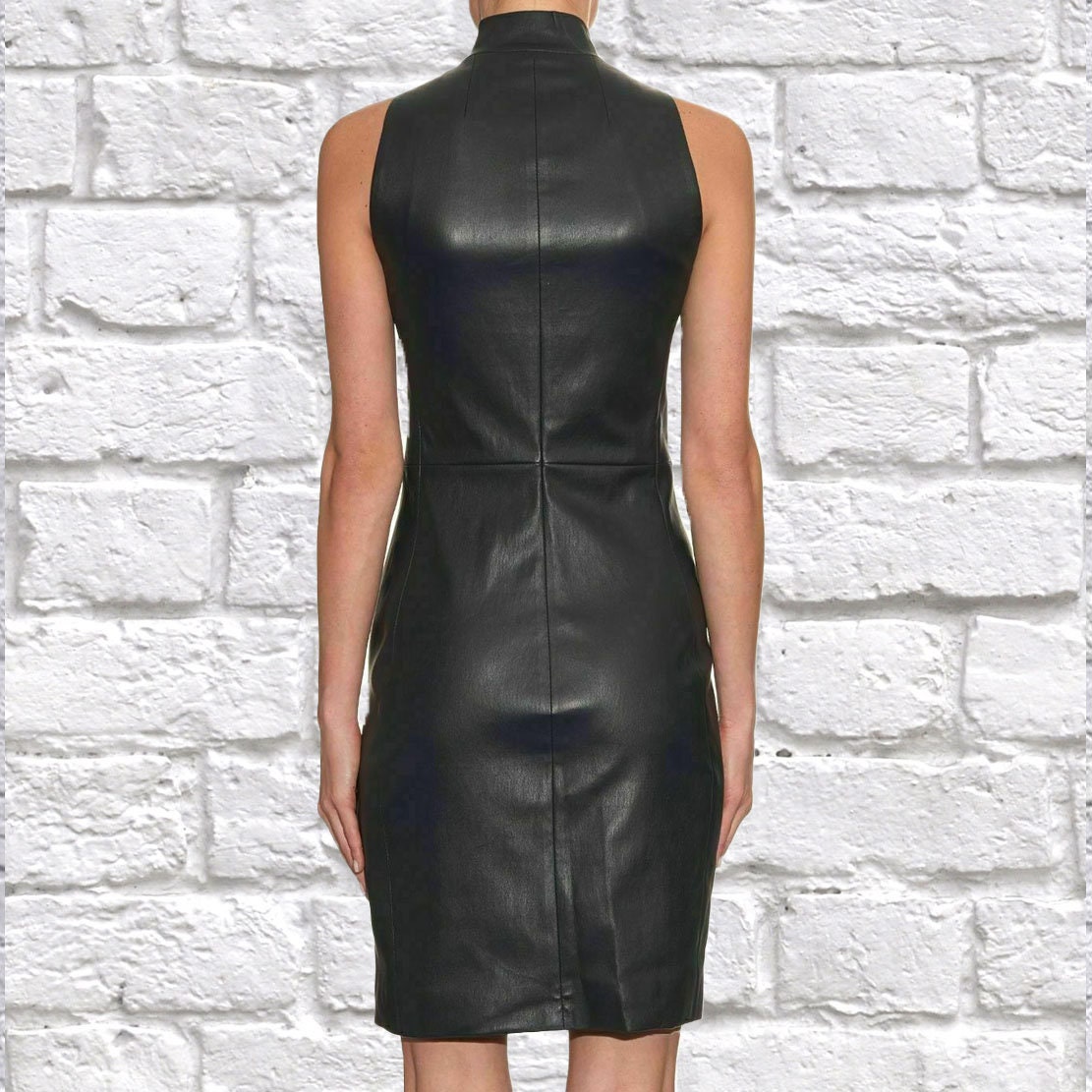 Leather Dress, 100% Genuine Lambskin, Women's Handmade