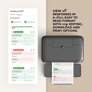Digital Wedding Website Invitation: Trackable RSVP, Music, Live Countdown, Save the Date, Map, Online Invite (Fully Editable Canva Template) zdjęcie 14