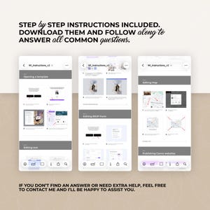 Digital Wedding Website Invitation: Trackable RSVP, Music, Live Countdown, Save the Date, Map, Online Invite (Fully Editable Canva Template) zdjęcie 18