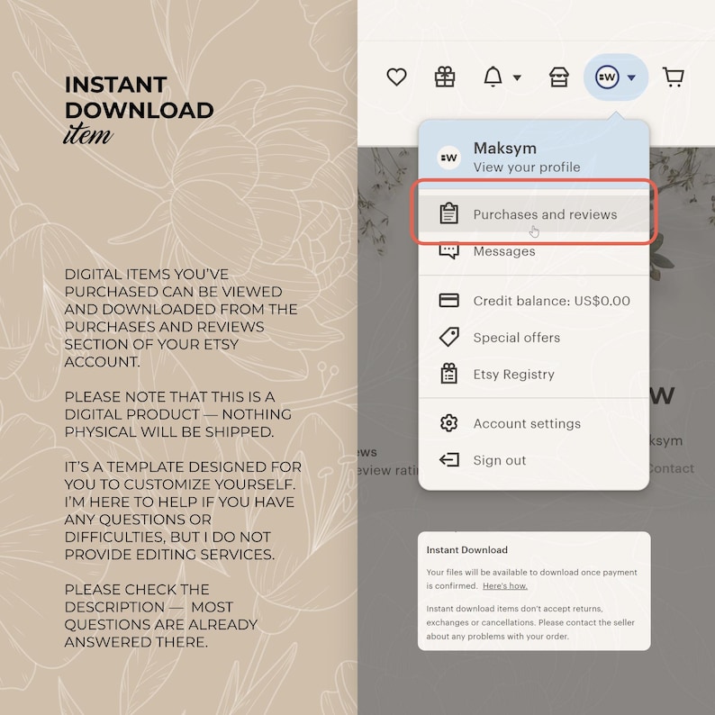 Digitale Hochzeitseinladung mit Countdown, Musik, Details und nachverfolgbarer Antwortmöglichkeit (bearbeitbare Canva-Vorlage) + Bonus Bild 19