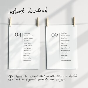 4x6 Wedding Seating Chart Canva Template, 5x7 Wedding Table Seating ...
