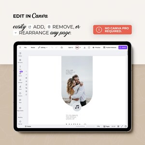 Minimalist Wedding Web Invitation: RSVP, Countdown Timer Canva Template (Digital Download) image 4
