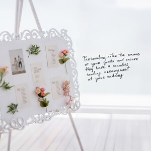 4x6 Wedding Seating Chart Canva Template, 5x7 Wedding Table Seating ...