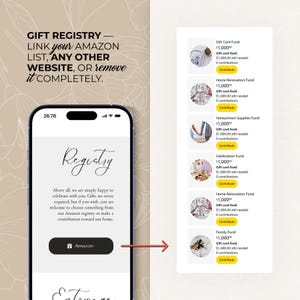 Digitale Hochzeitseinladung mit Countdown, Musik, Details und nachverfolgbarer Antwortmöglichkeit (bearbeitbare Canva-Vorlage) + Bonus Bild 8