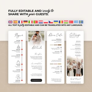 Digital Wedding Website Invitation: Trackable RSVP, Music, Live Countdown, Save the Date, Map, Online Invite (Fully Editable Canva Template) zdjęcie 8