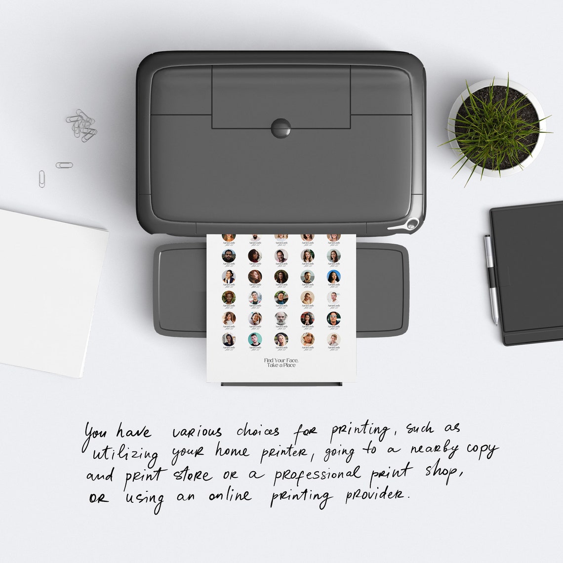 Personalized Seating Chart With Photo of Your Guests, Find Your Face