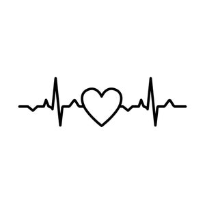 Heart Beat SVG hartslag Valentijnsdag SVG hartslag SVG Pulse hart vorm Svg hartslagen lijn Svg verpleegkundige svg verpleegkundige vector hartslag Pulse
